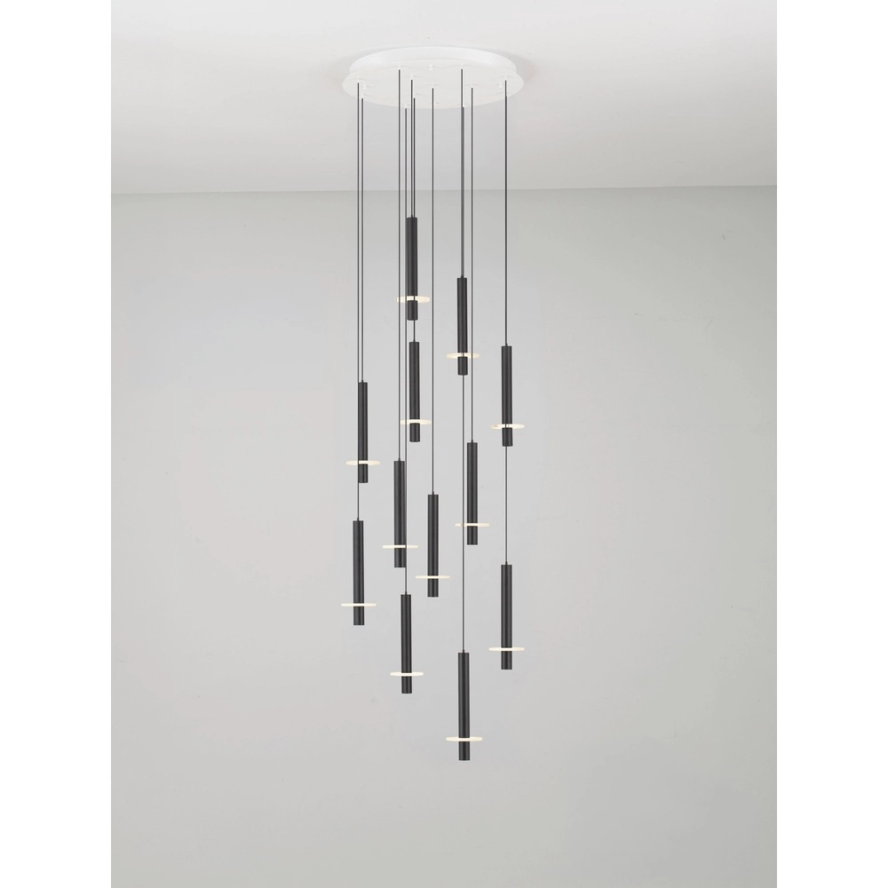 Design pendant lamp Noemi black with white Ø 62cm Lyora 5212063503298