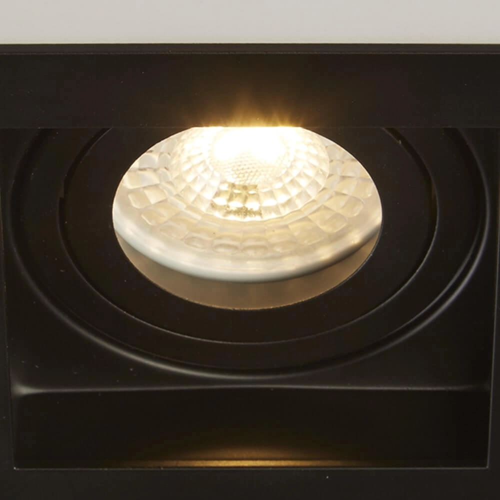 Recessed spotlight Grid 1 black Lyora