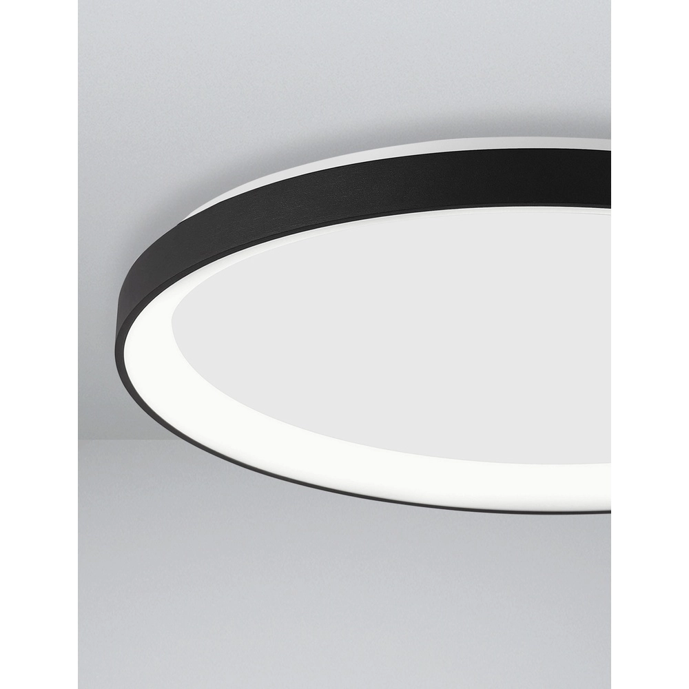 Design ceiling light Pertino Ø 58cm black Lyora 5212017446015
