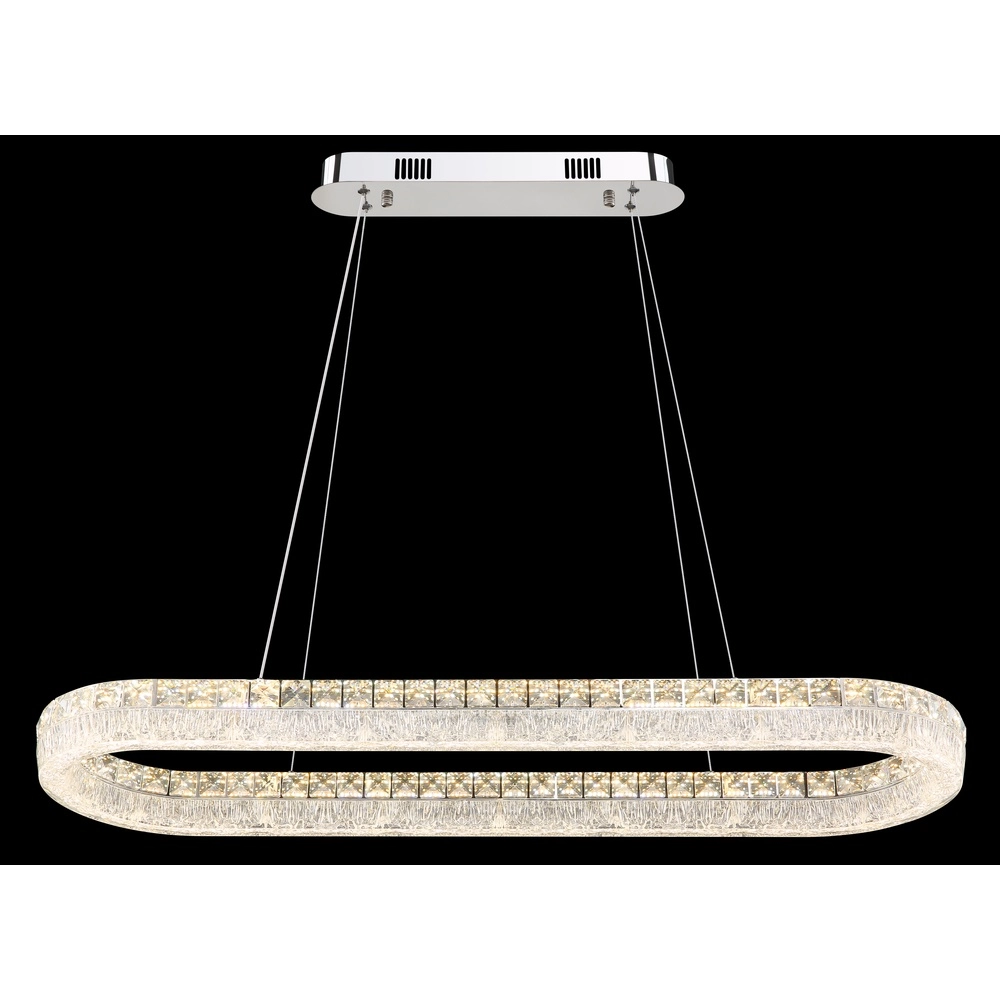 Pendant lamp Laurel Oval chrome Globo 9007371572779