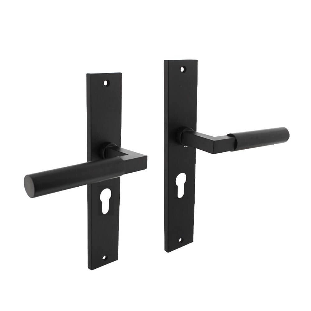 Door handle Bau-Stil PC 55mm black