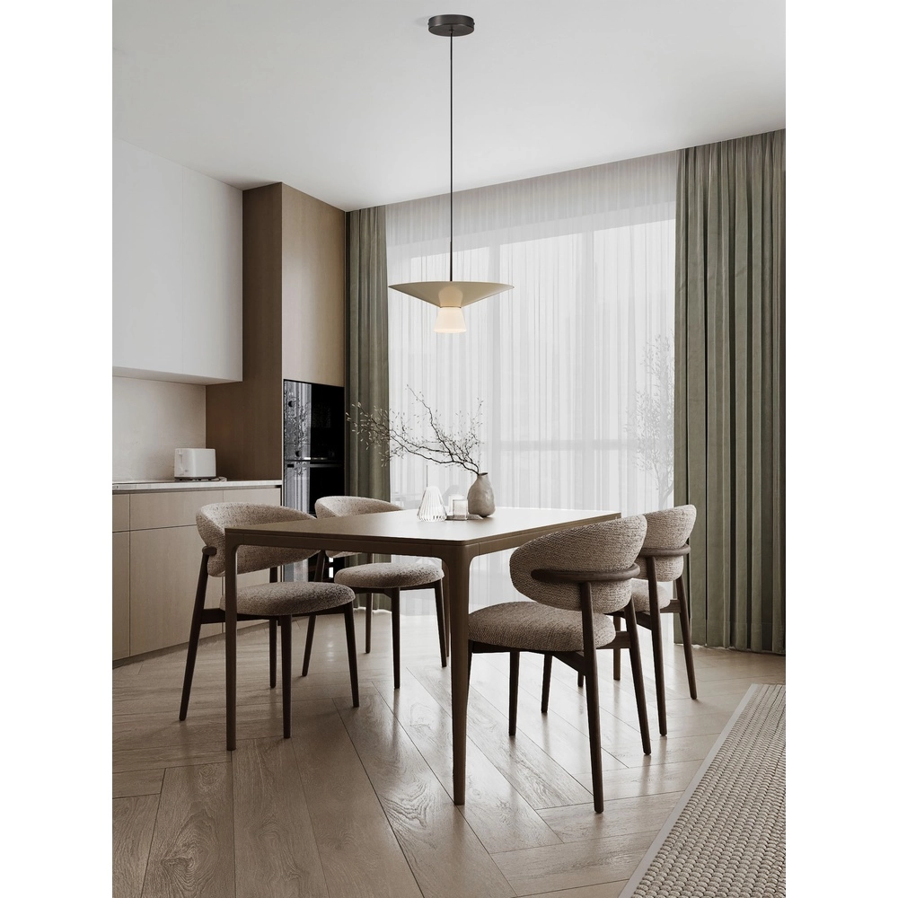 Design pendant lamp Baris white with grey Ø 38cm