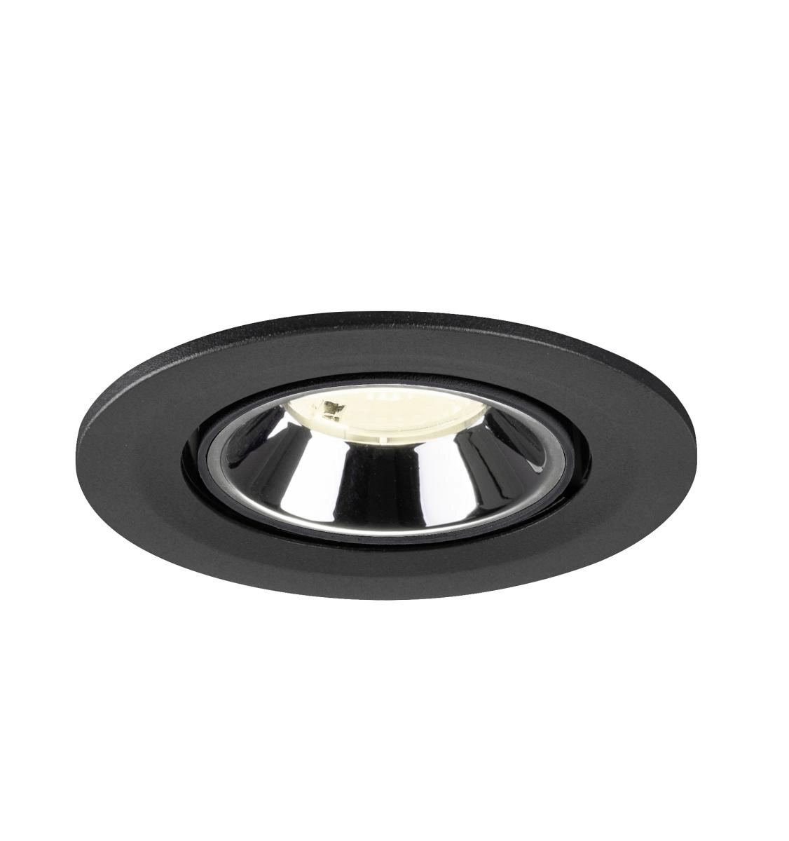 Recessed spotlight Numinos Gimble S black/chrome 4000K - 40deg SLV 4024163313346