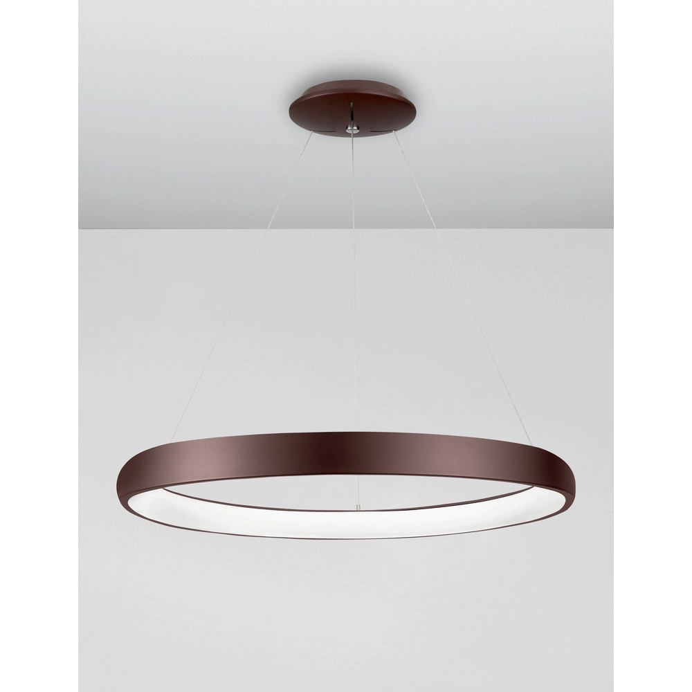 Design pendant lamp Albi coffee brown Ø 81cm Lyora 5212017414892