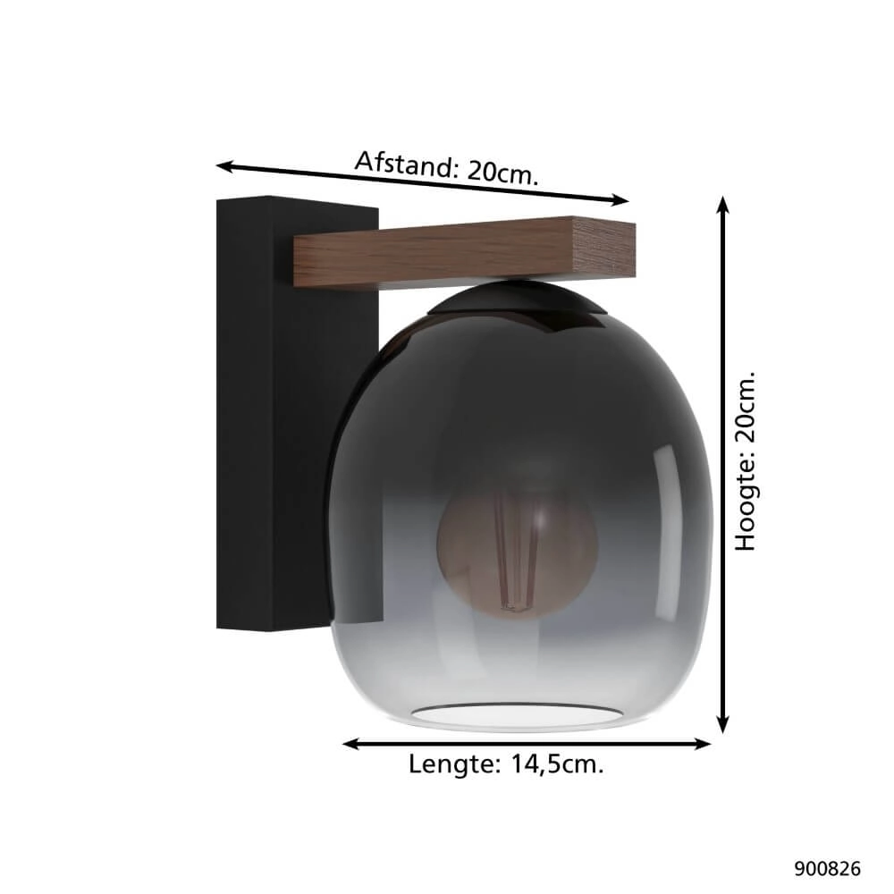 Wall light Filago Ø 14.5cm Eglo 9008606263349