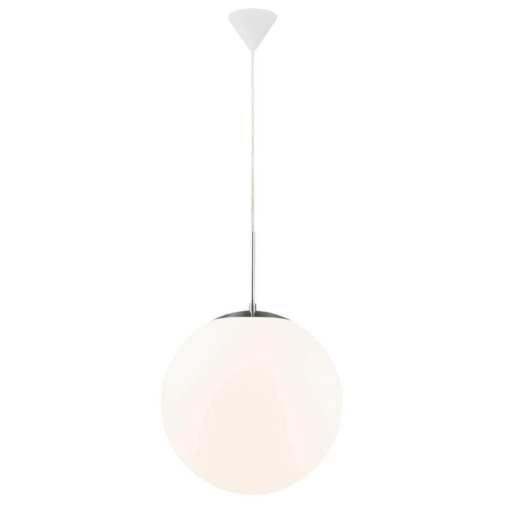 Glass pendant lamp Cafe white Ø 30cm