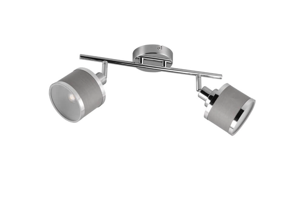 Design surface-mounted spotlight Arosa nickel 2-light Trio 4017807581133