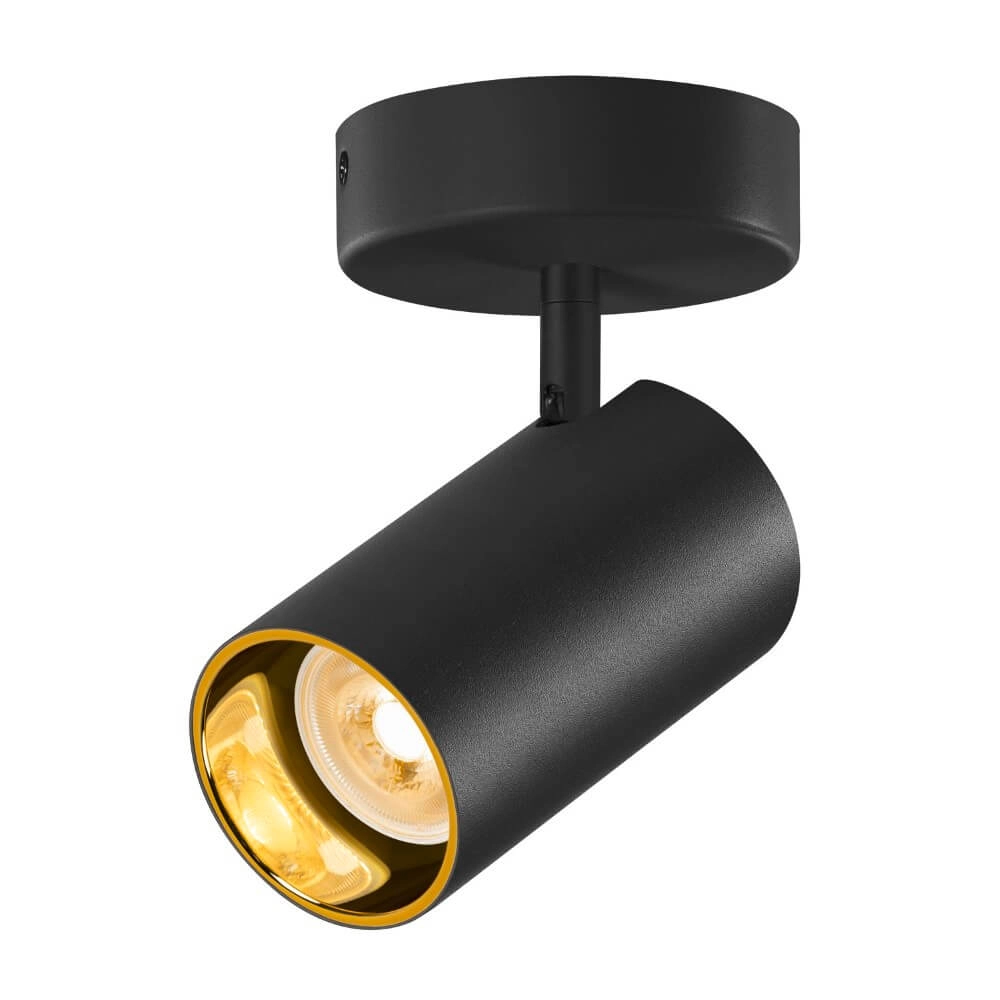 Surface-mounted spot Asto Tube black - 1x GU10 SLV 4024163266178