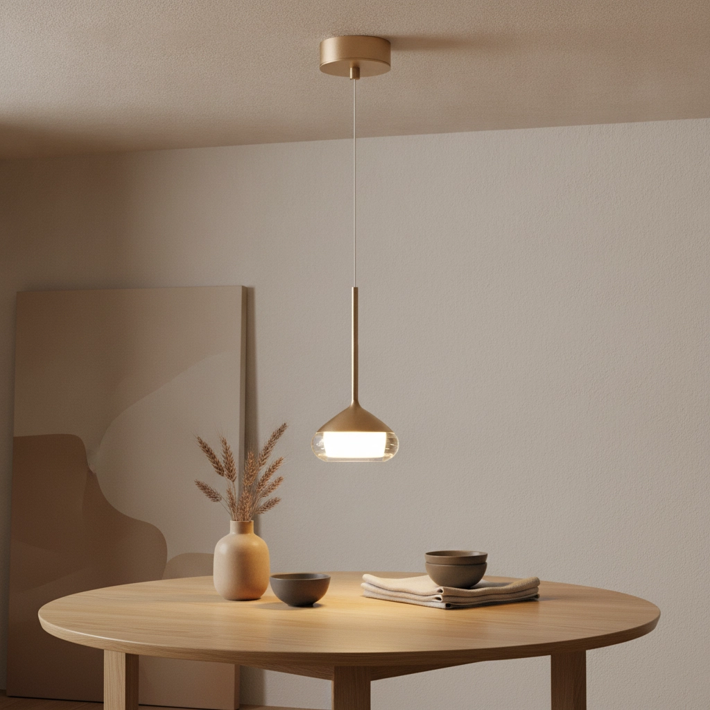 Design pendant lamp Phoenix champagne Ø 11,6cm