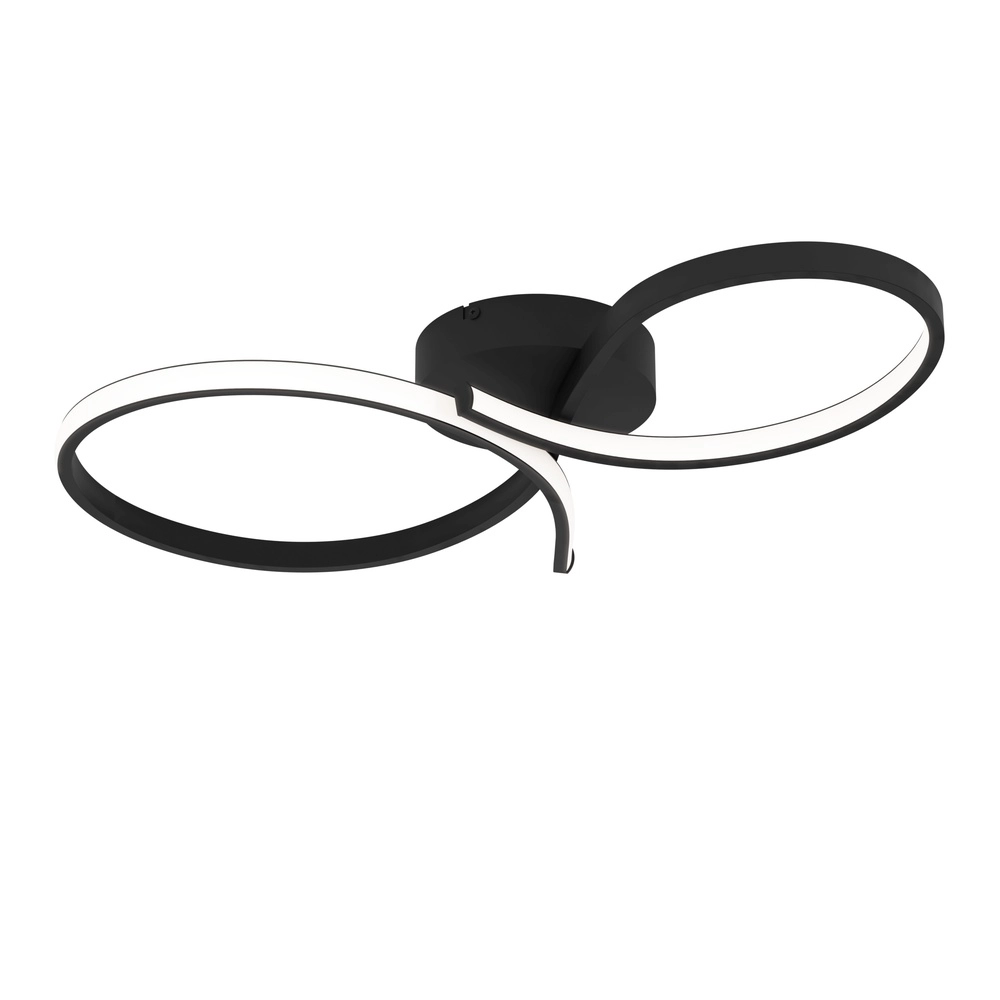 Modern led ceiling light Serpins 60cm - black Eglo 9008606313655