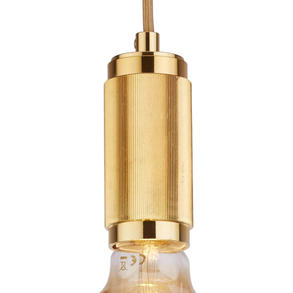 1-light pendant lamp Suspension gold Searchlight 5053423243702