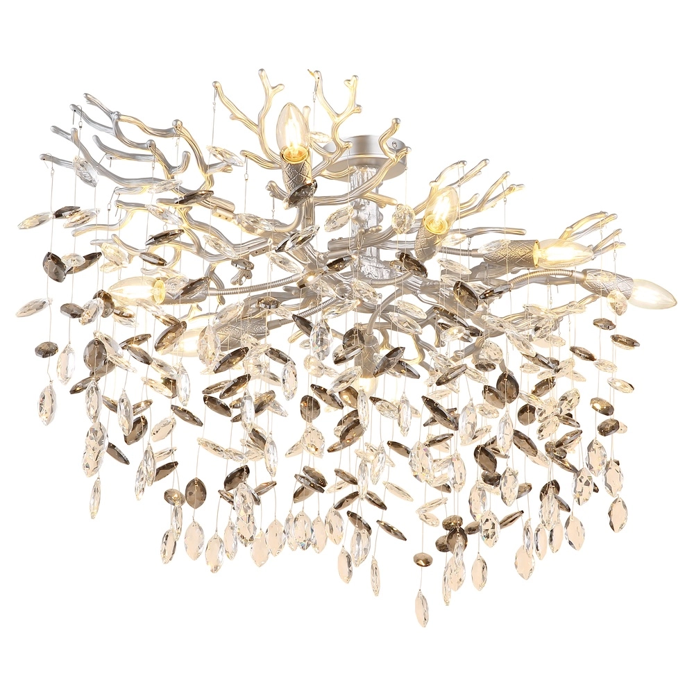 Ceiling lamp Queena silver grey