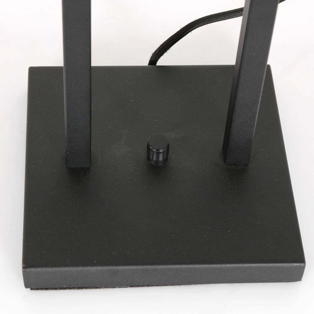 Table lamp Stang black with straw shade Steinhauer 8712746172034