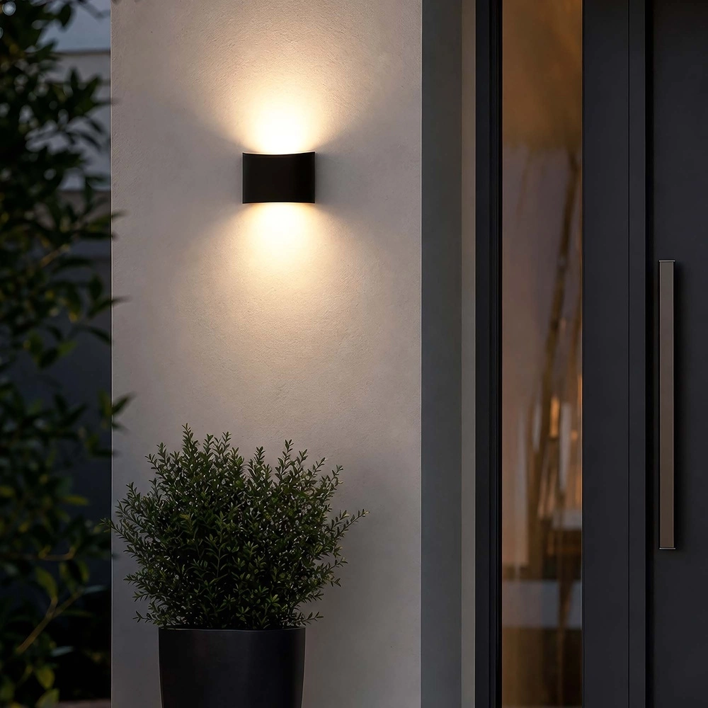 Design wall lamp Menton 12cm black Searchlight 5,05342E+12