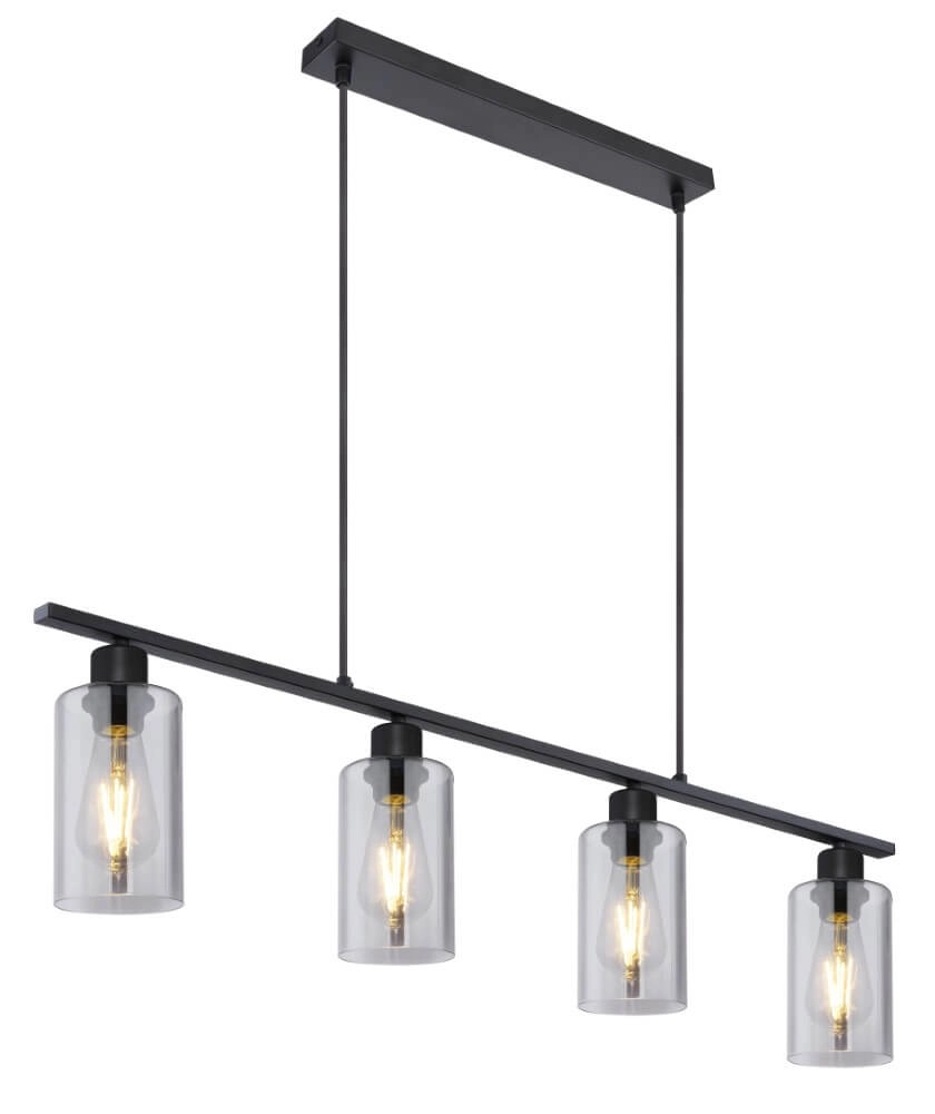Pendant lamp Hadera with smoke glass Globo 9007371411849
