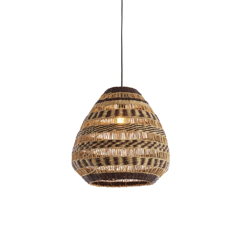 Rattan pendant lamp Soluna Ø 47cm - dark brown natural Light & Living 8717807836764