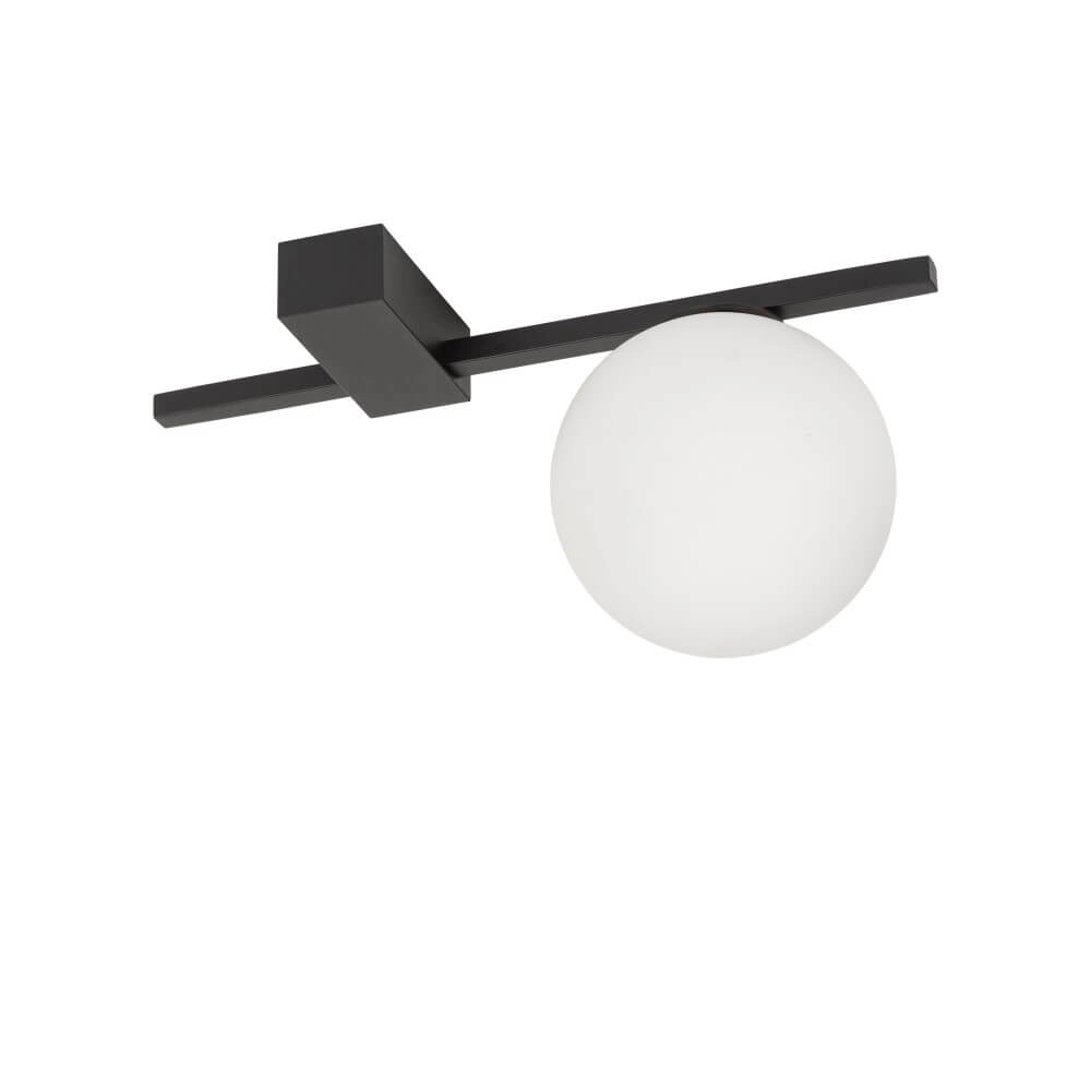 Glass pendant lamp Pik 1x white glass Lyora 5903139102995