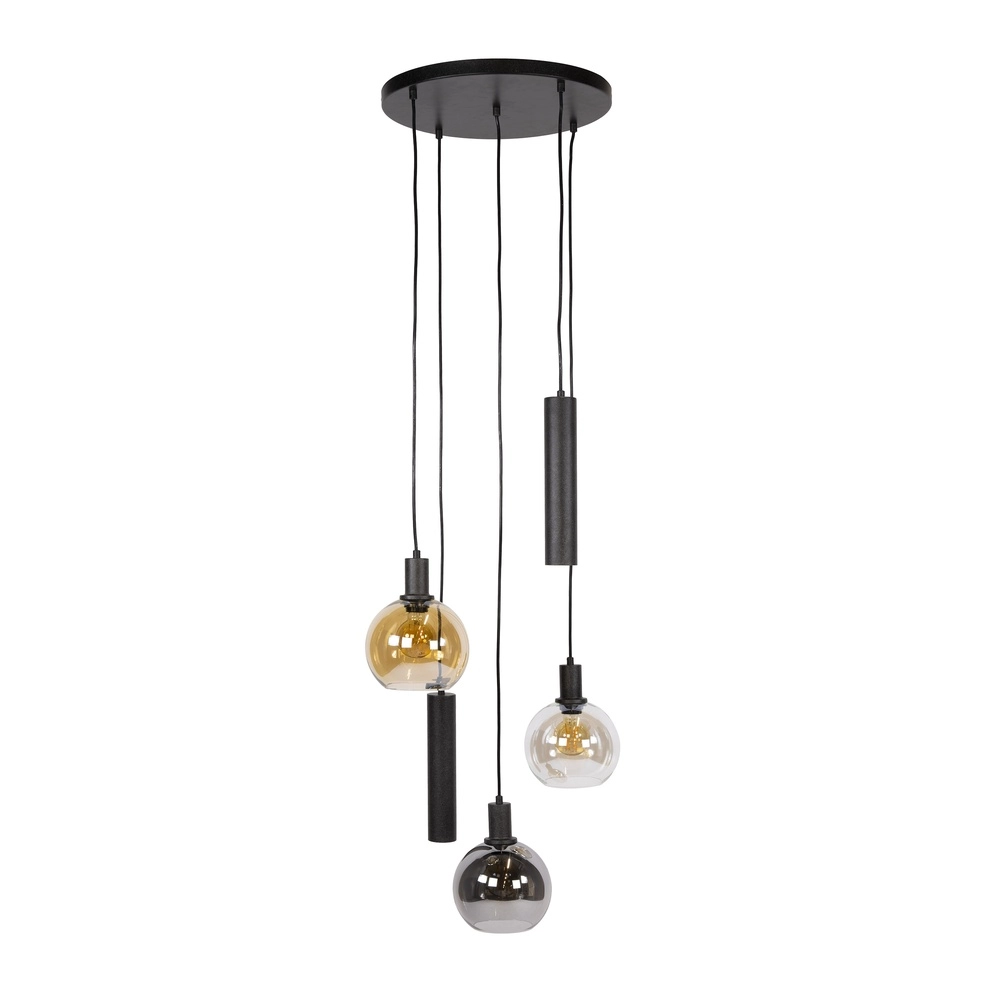 Vide pendant lamp Sfera with glasses and pendants Lyora 8716803512429