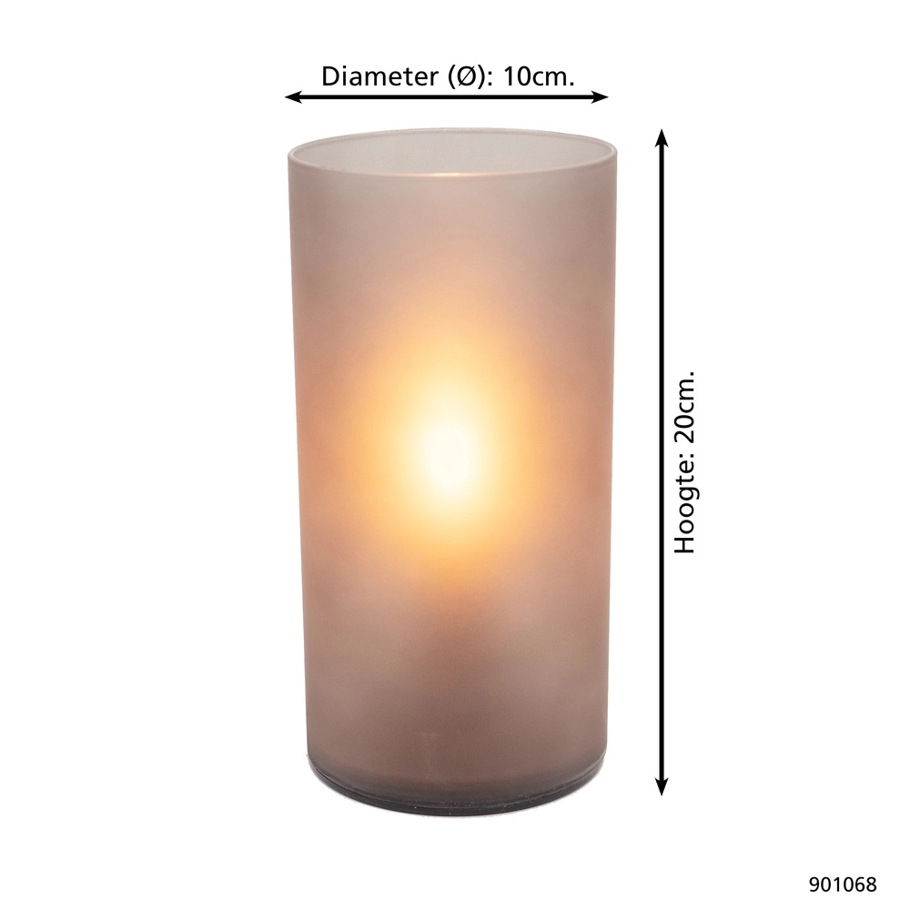 Bedside Lamp Geo frosted smoke glass Eglo 9008606304356