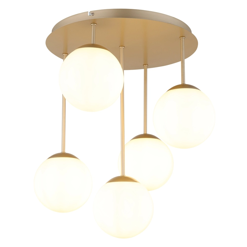 5-light ceiling lamp Harmon Champagne