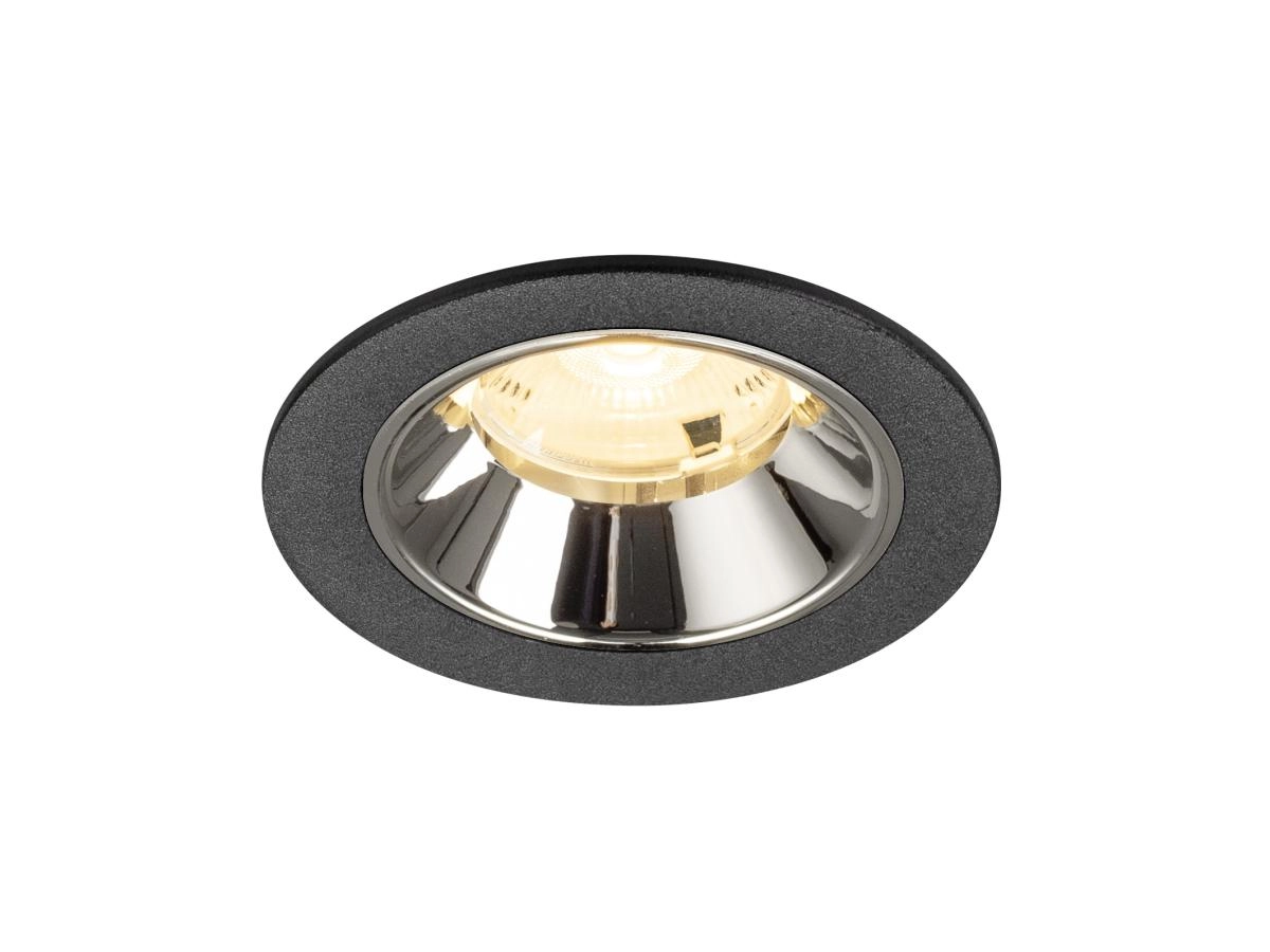 Recessed spotlight Numinos S black/chrome 3000K - 20deg