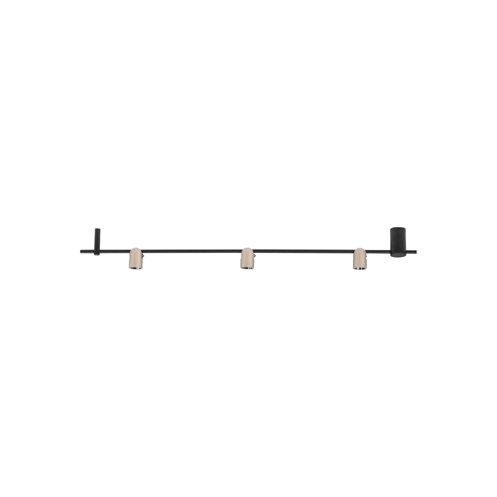 Ceiling lamp Sirmos black with mocha brown Lyora 5212017461896