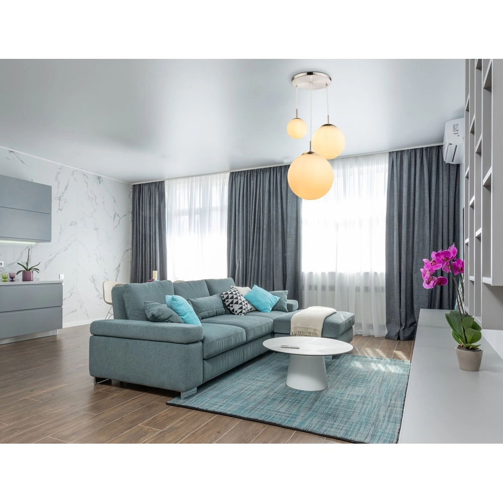 Design pendant lamp Joel nickel with white Globo 9007371355044