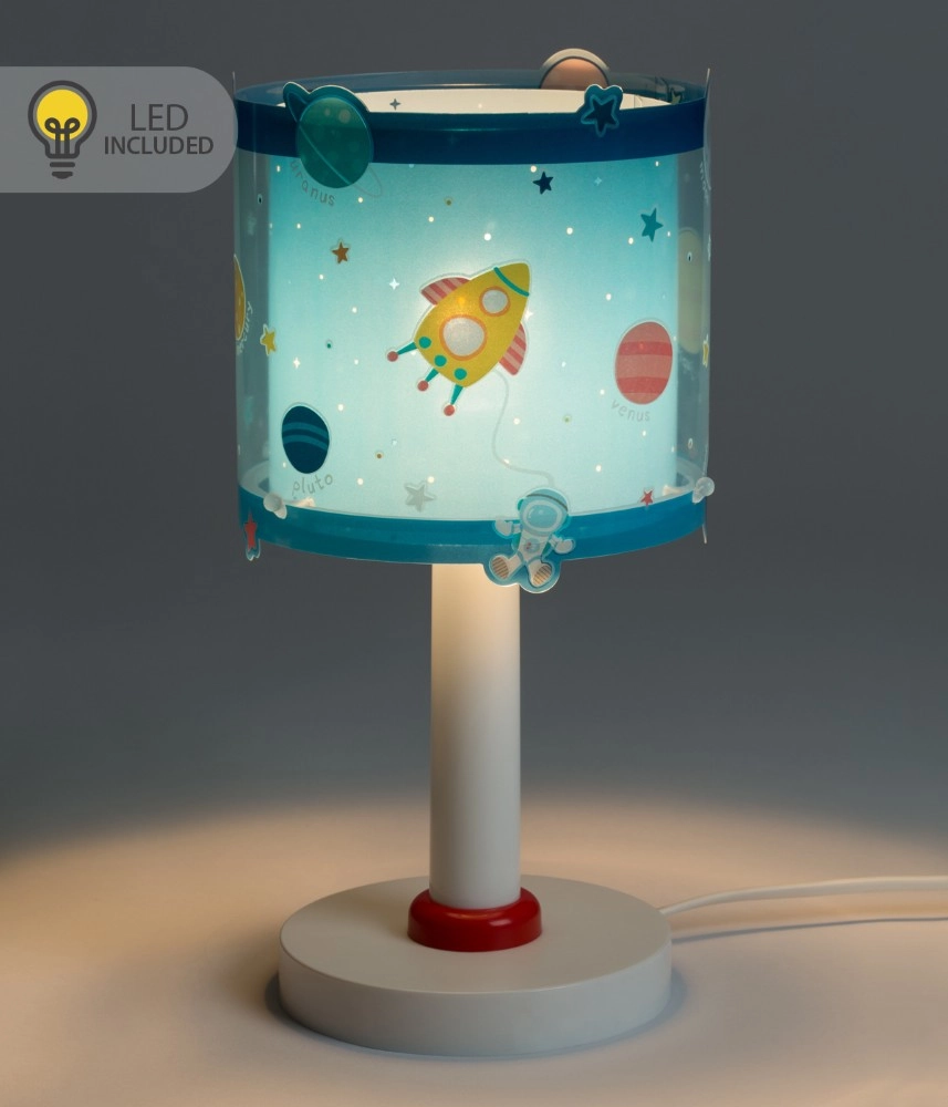 Table lamp Planets blue for children's room Dalber 8420406002231