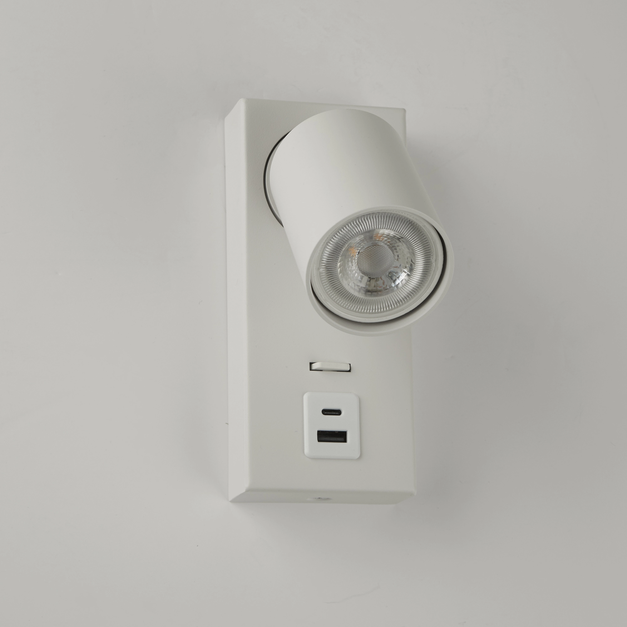 Bedside lamp Moon 1 White with USB Lyora 5053423311661