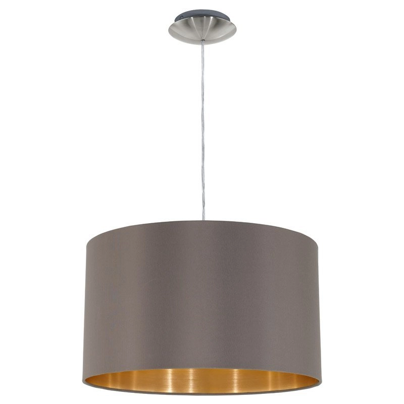 Pendant lamp Maserlo Cappuccino with gold