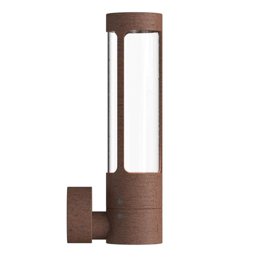 Sleek wall lamp Helix Rusty brown