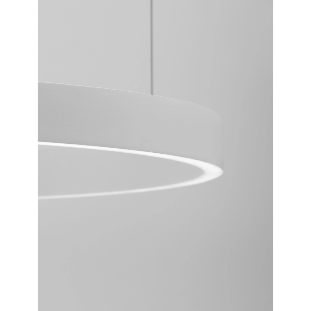 Design pendant lamp Elowen white Ø 80cm Lyora 5212017439086
