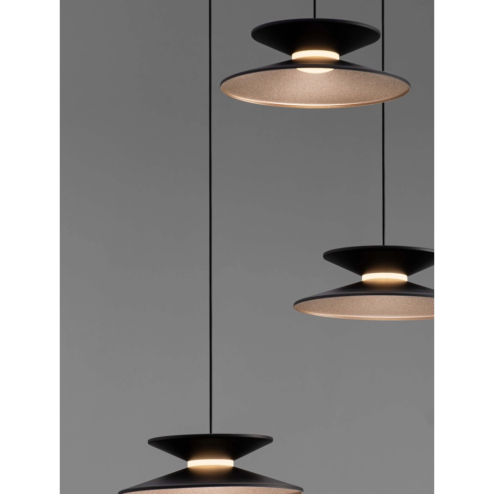 Design pendant lamp Morfi 3-light black Lyora 5212017458476