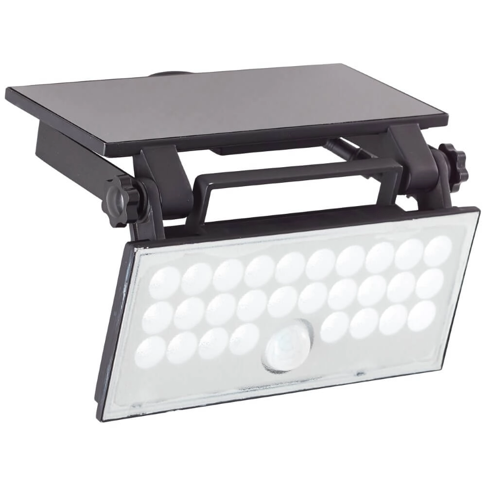 Black wall lamp Luton Solar Brilliant 4004353437793
