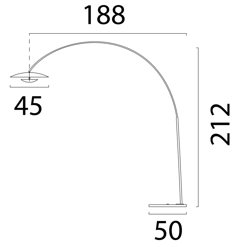 Design arc lamp Scala beige terra Masterlight 8718121433943