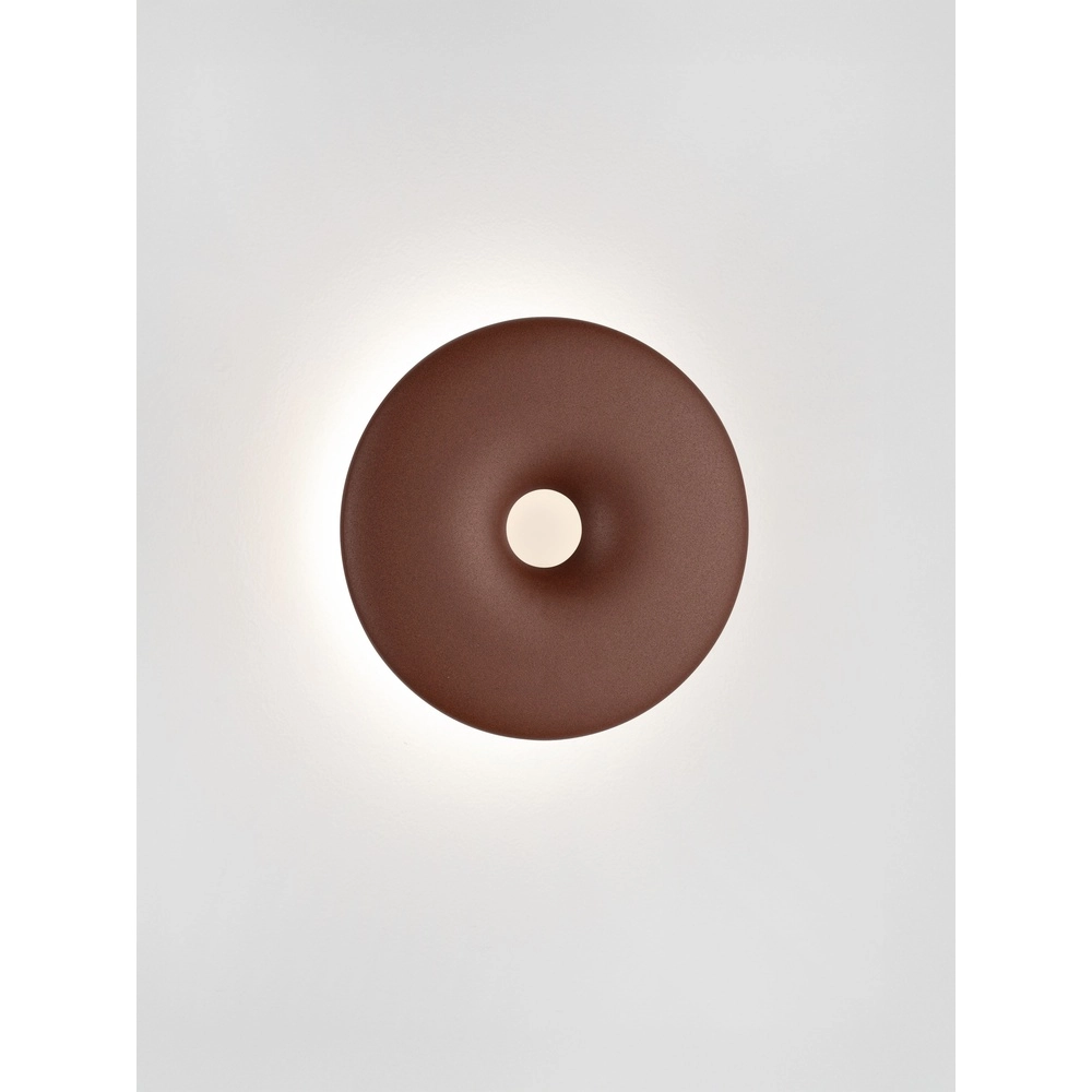 Unique wall lamp Splash round rusty brown Lyora 5212017497208