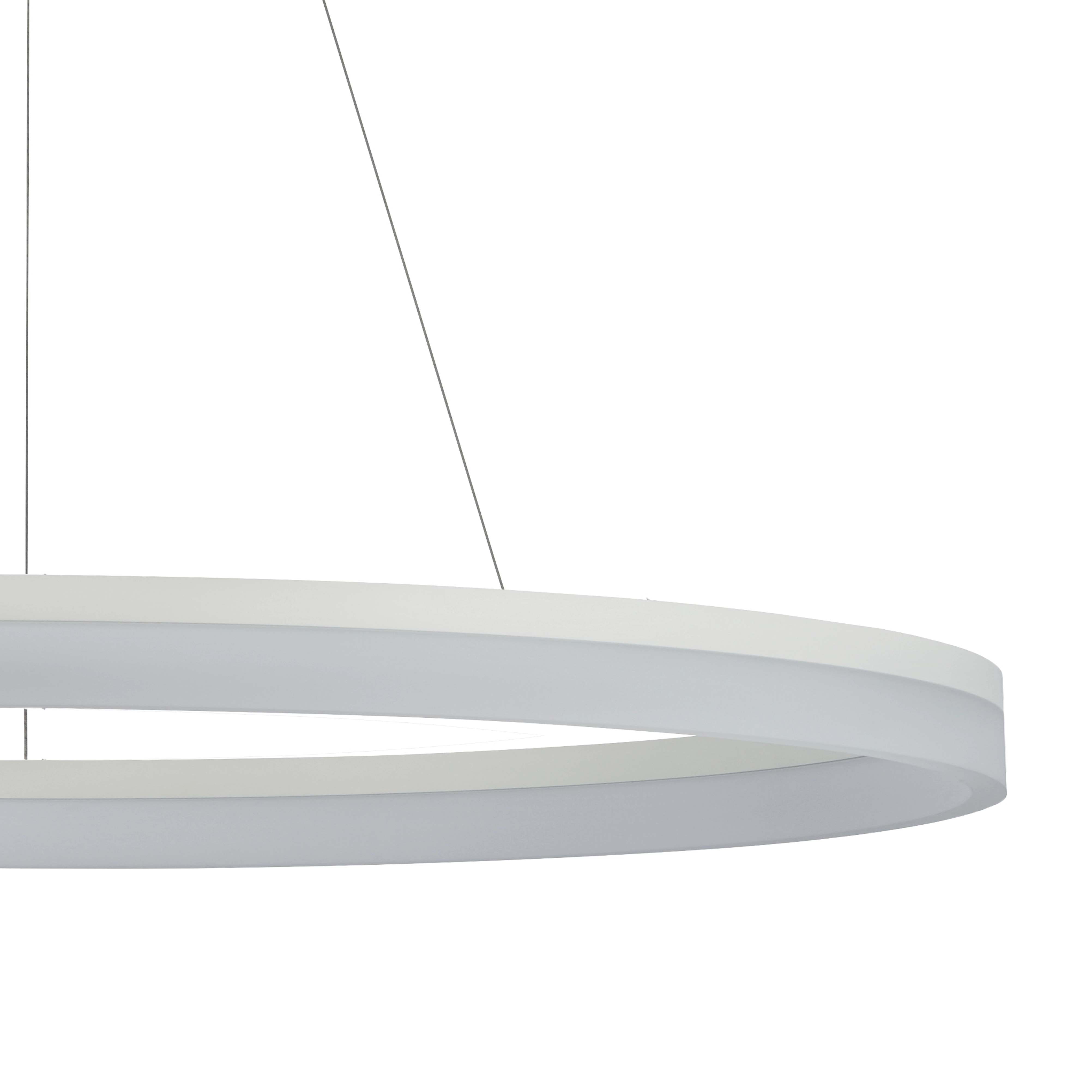 Sleek pendant lamp Ara Ø 150cm white Lyora 5053423307893