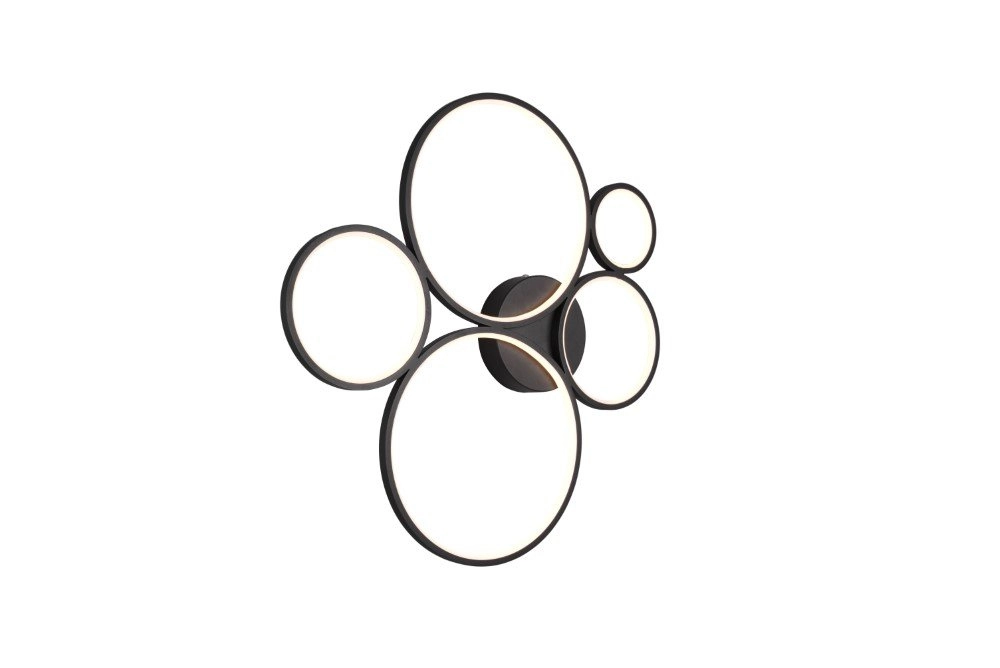 Wall lamp Rondo 5-ring