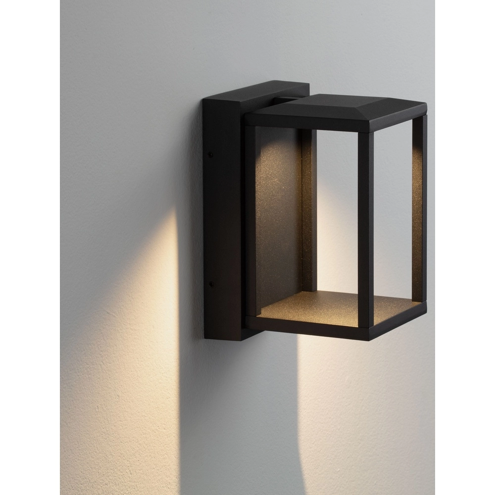Black wall lamp Prive 19cm