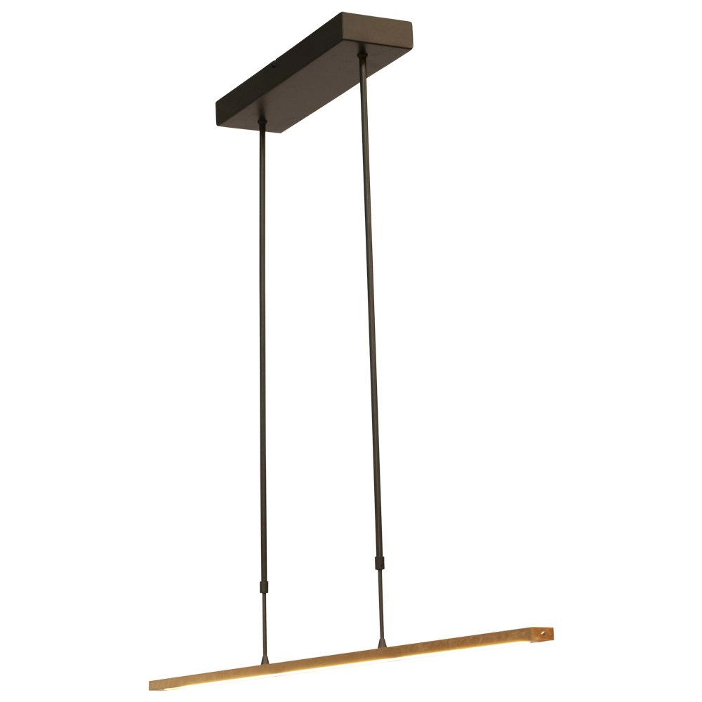 Black hanging lamp Real 2 100cm with gold