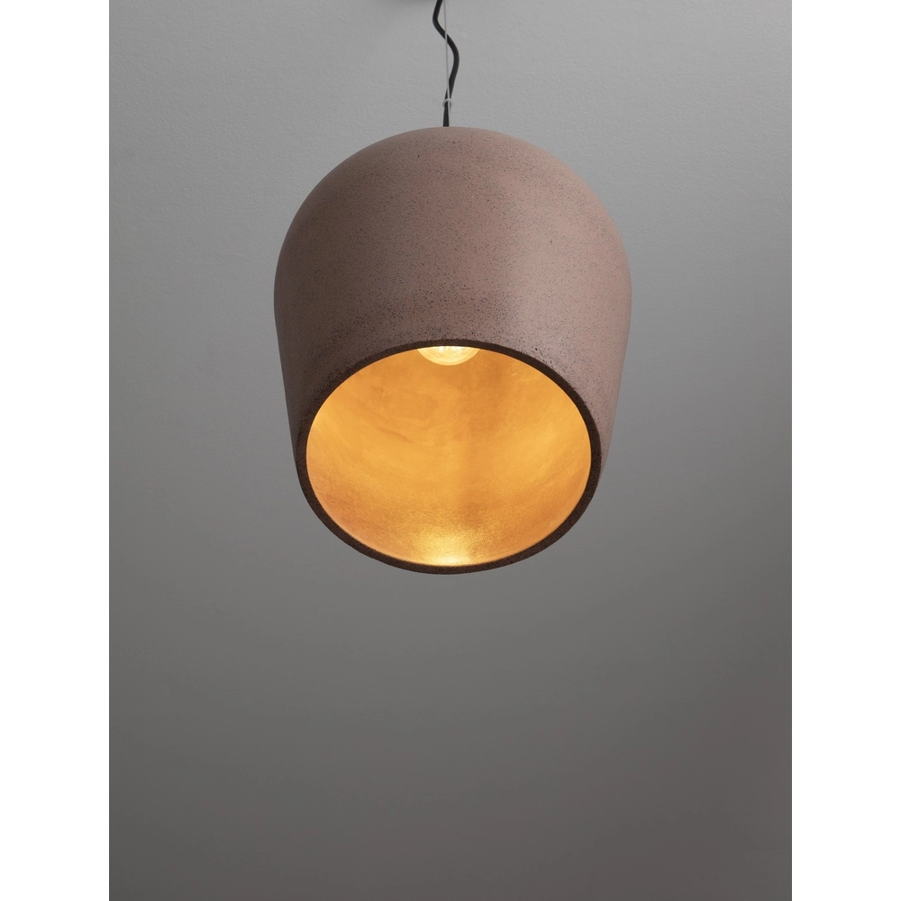 Pendant lamp Omio Ø 29cm earth brown Lyora 5212017468888