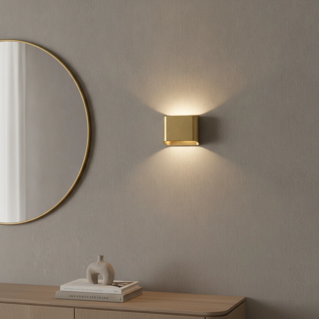 Wall lamp Diaz 1L Gold brushed