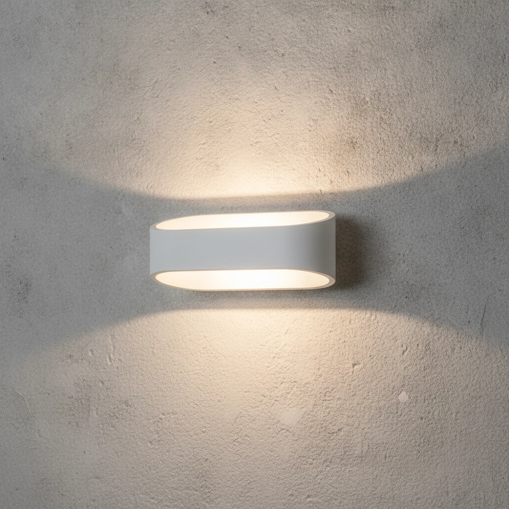 Design wall lamp Mile white