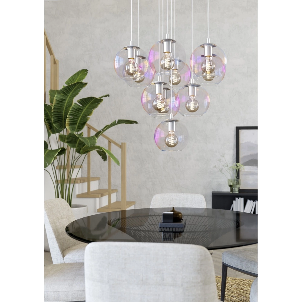 Pendant lamp Ariscani 2 10-light chrome Eglo 9008606358113