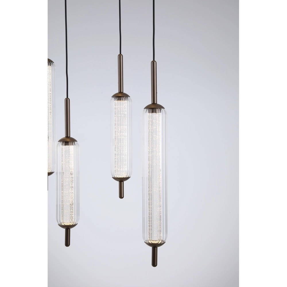 Unique pendant lamp Cattail 7-light bubble glass Searchlight 5053423301273