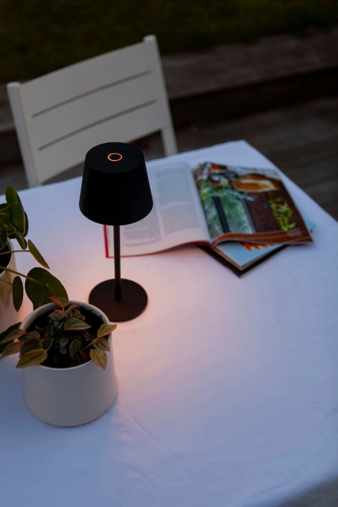 Black table lamp Roble design Lutec 6939412089539