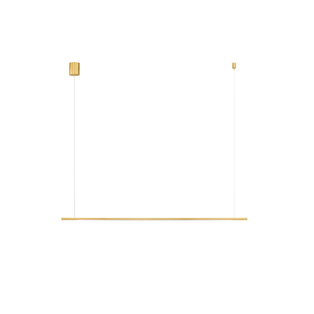 Sleek pendant lamp Brillia gold 120cm Lyora 5212017473783