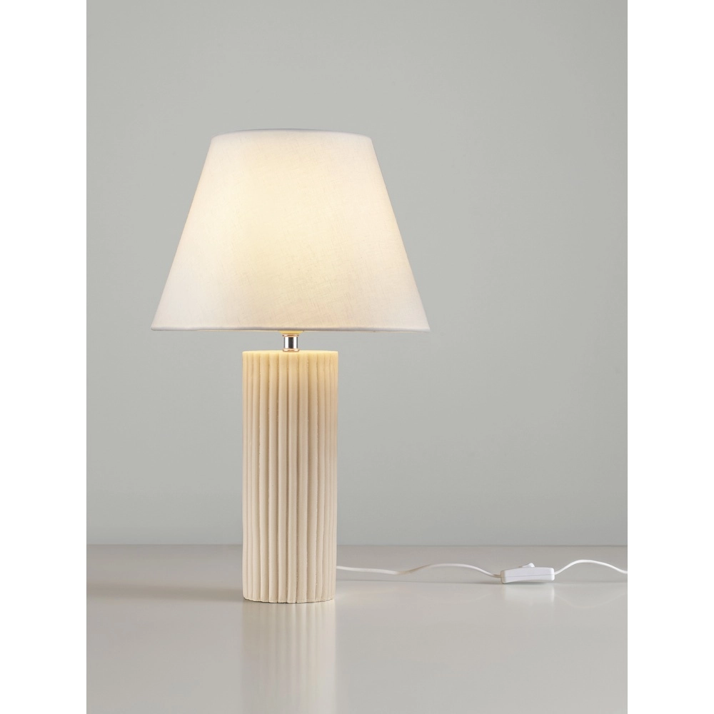 Table lamp Bacco beige with white shade Lyora 5212017468161