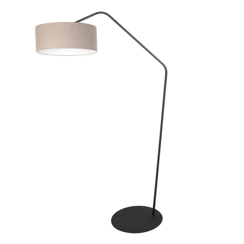 Floor lamp Zig-Zag black with grey shade Ø 50cm Steinhauer 8712746179262