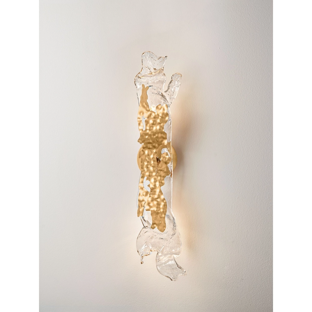 Gold wall lamp Avesa with clear glass Lyora 5212063500457